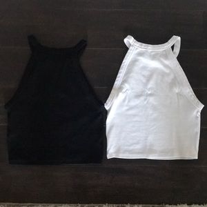 Zara Tops - Zara Set of Two White and Black Crop Top Zara Tops - Zara Set of Two White and Black Crop Top